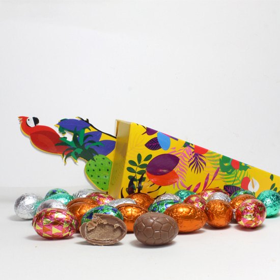 Oeufs de Pâques Chocolat Ganaches & Pralinés Cornet de 150g Oeufs de Pâques Chocolat Ganaches & Pralinés Cornet de 150g