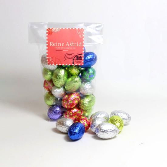 A La Reine Astrid Oeufs de Pâques Chocolat Praliné Lait Sachet de 200g