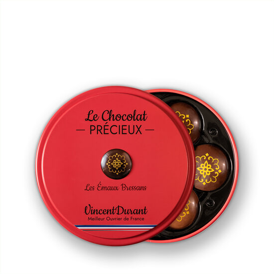 Vincent Durant Scheiben - Dunkel & Milch Karamell Emaux Bressans 24 Stück Vincent Durant Scheiben - Dunkel & Milch Karamell Emaux Bressans 24 Stück