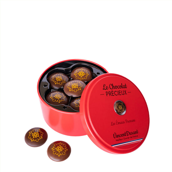 Scheiben - Dunkel & Milch Karamell Emaux Bressans 24 Stück Scheiben - Dunkel & Milch Karamell Emaux Bressans 24 Stück