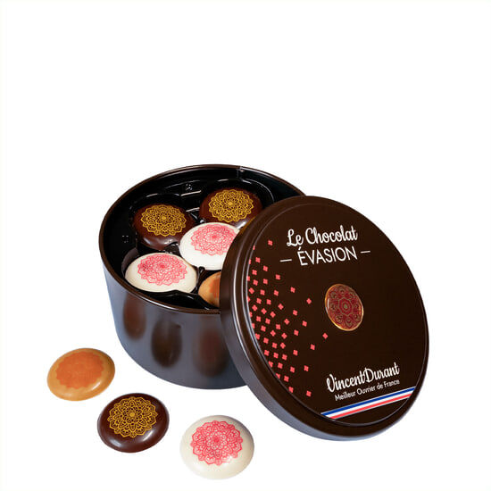 Palets Chocolat Noir & Lait Ganaches Épices Evasion 24 Palets Palets Chocolat Noir & Lait Ganaches Épices Evasion 24 Palets