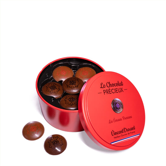 Palets Chocolat Noir & Lait Ganaches Fruits Rouges Emaux Bressans 24 Palets