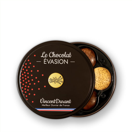 Vincent Durant Palets Chocolat Noir & Lait Ganaches Vanilles Evasion 24 Palets Vincent Durant Palets Chocolat Noir & Lait Ganaches Vanilles Evasion 24 Palets
