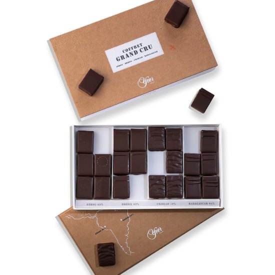 Yver Pralinen-Sortiment Dunkel Ganaches Schachtel - 210g Yver Pralinen-Sortiment Dunkel Ganaches Schachtel - 210g