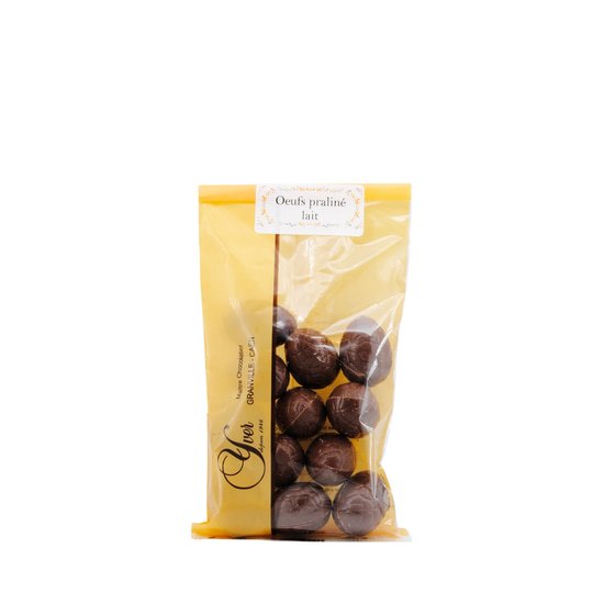 Yver Oeufs de Pâques Chocolat Praliné Lait Sachet 100g