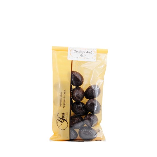 Yver Oeufs de Pâques Chocolat Praliné Noir Sachet 100g