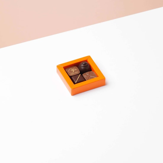 Yver Schokoladenmischung Dunkel & Milchschokolade Schachtel - 50g