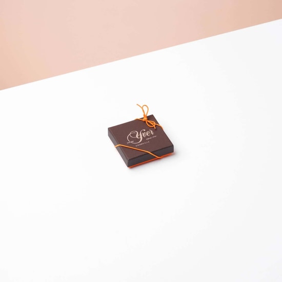 Schokoladenmischung Dunkel & Milchschokolade Schachtel - 50g Schokoladenmischung Dunkel & Milchschokolade Schachtel - 50g