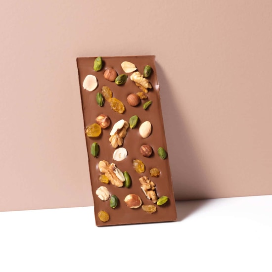 Yver Tablette Chocolat Lait 36% Mendiants 100g