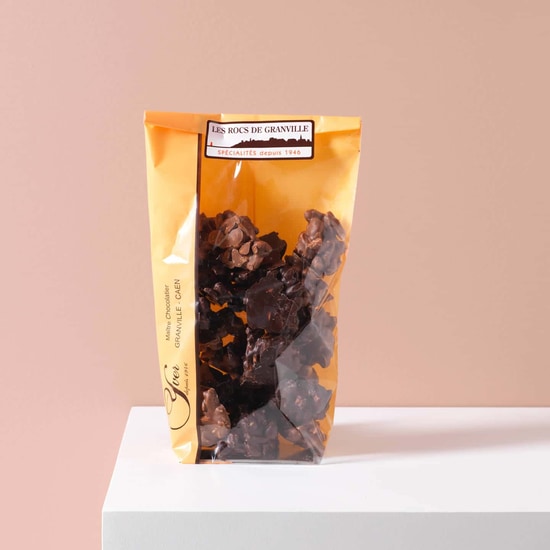 Yver Mandeln & Puffweizen mit Dunkel & Milchschokolade Rocs de Granville 200g