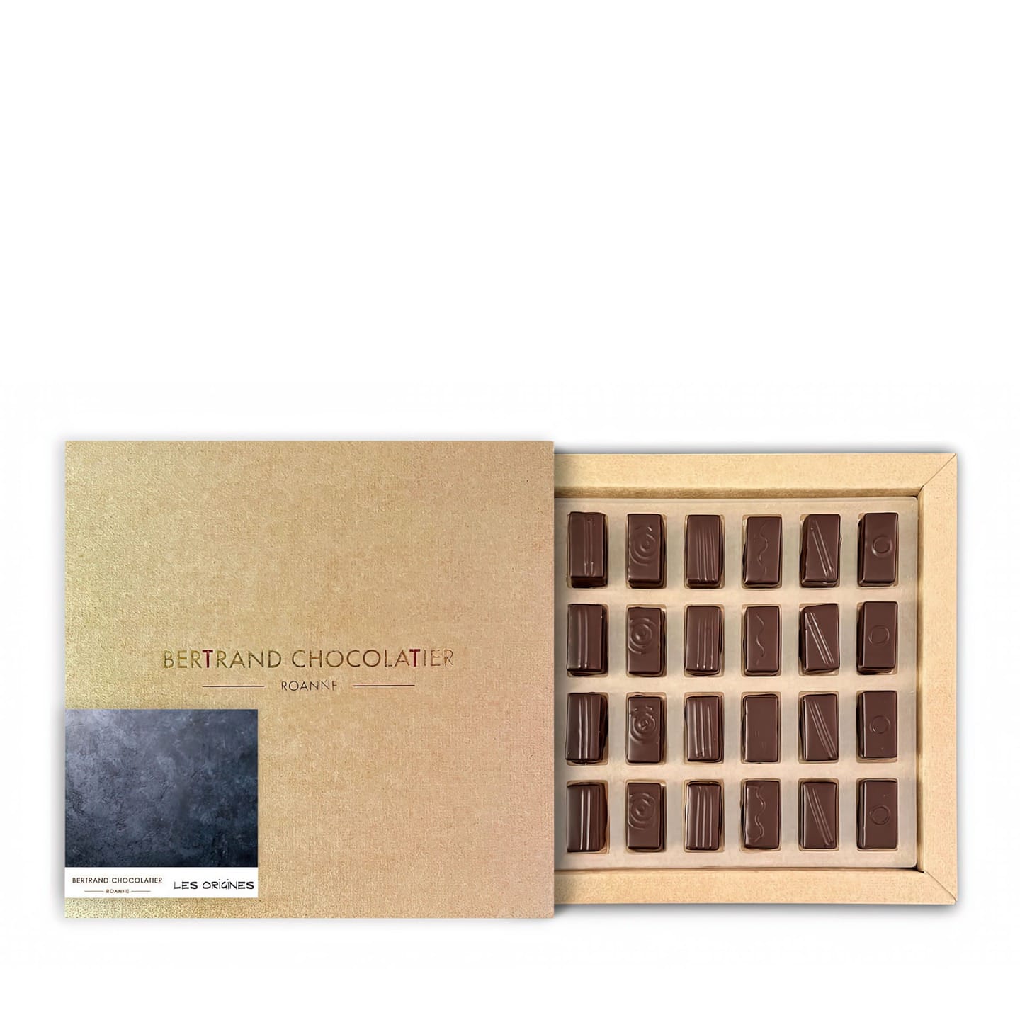 Assortiment Ganache Chocolat Noir Grand Cru 192g - 24 pièces