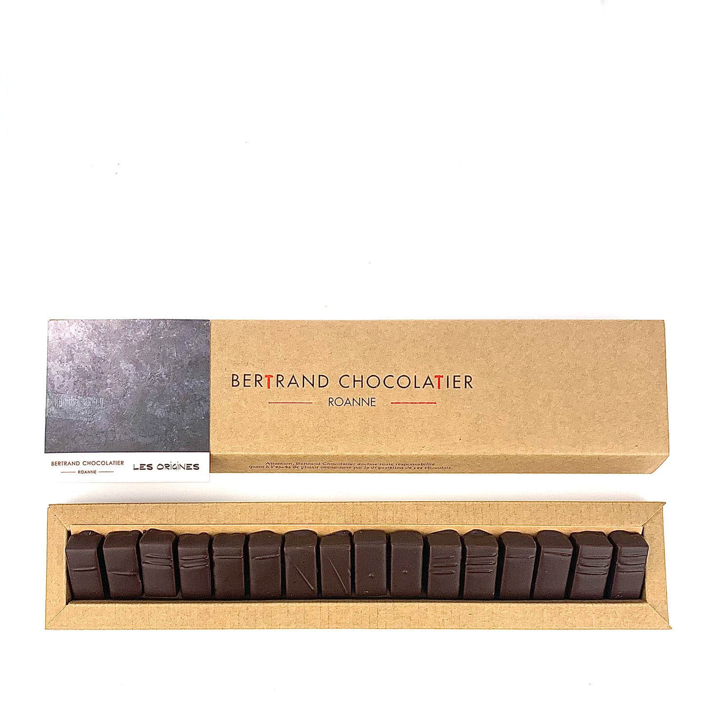 Assortiment Ganache Chocolat Noir Grand Cru 130g - 16 pièces