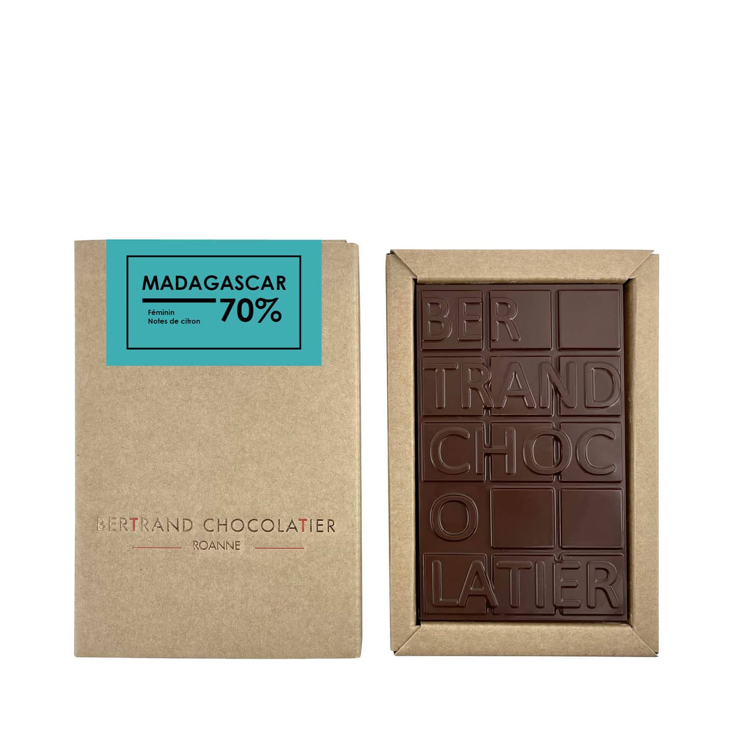 Tablette chocolat Noir 70% Grand Cru origine Madagascar 90g