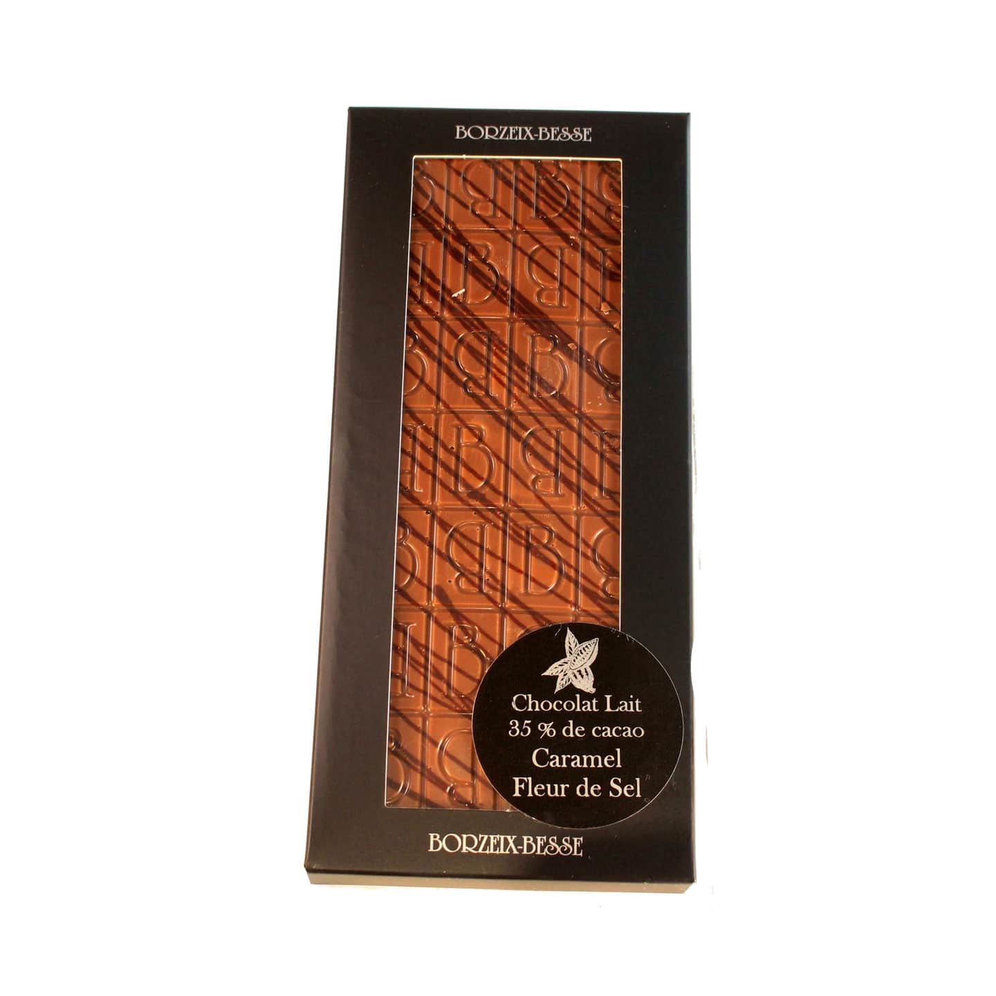 Tablette Chocolat Lait Caramel Fleur de Sel 35% 120g