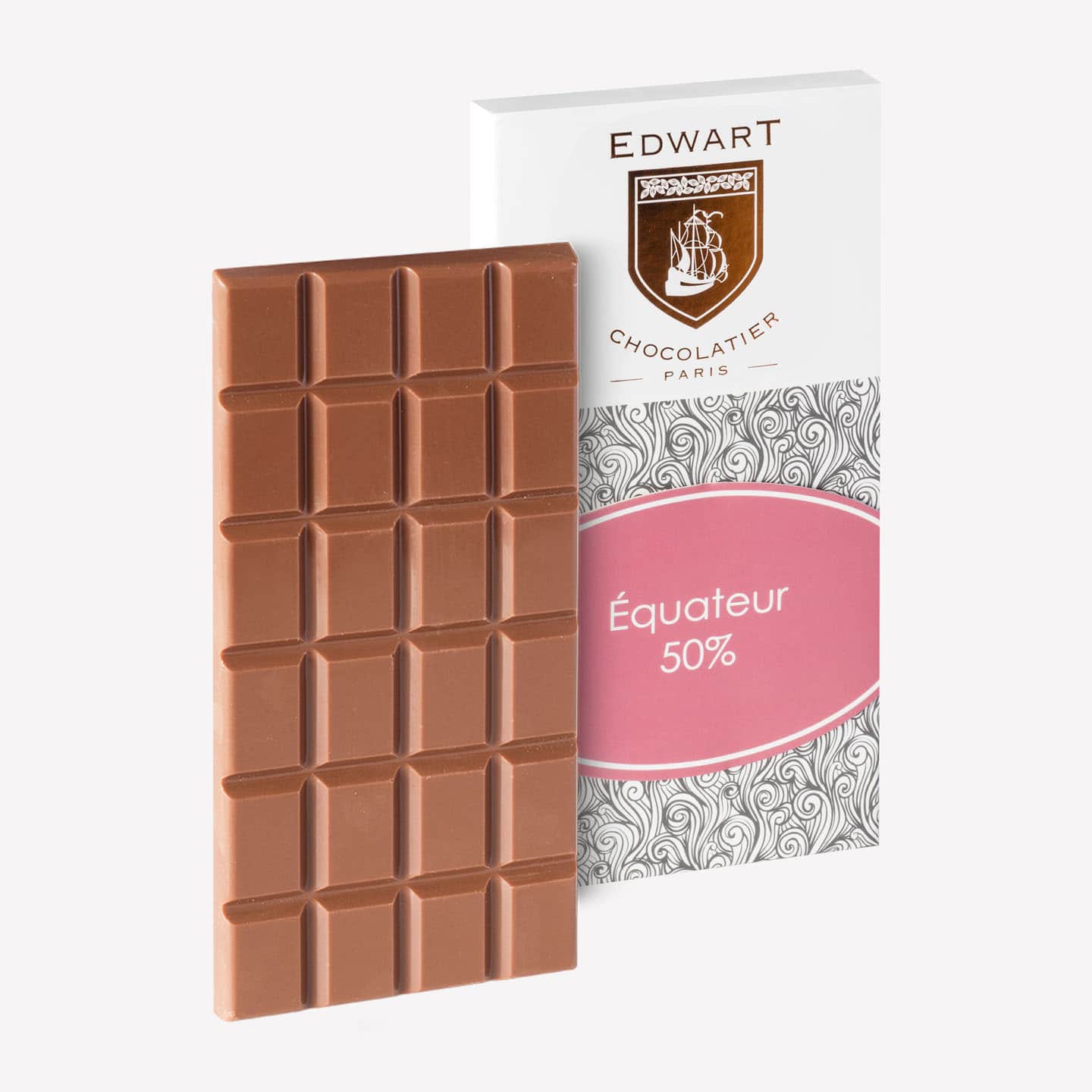 Tablette Chocolat Lait 50% origine Equateur 100g