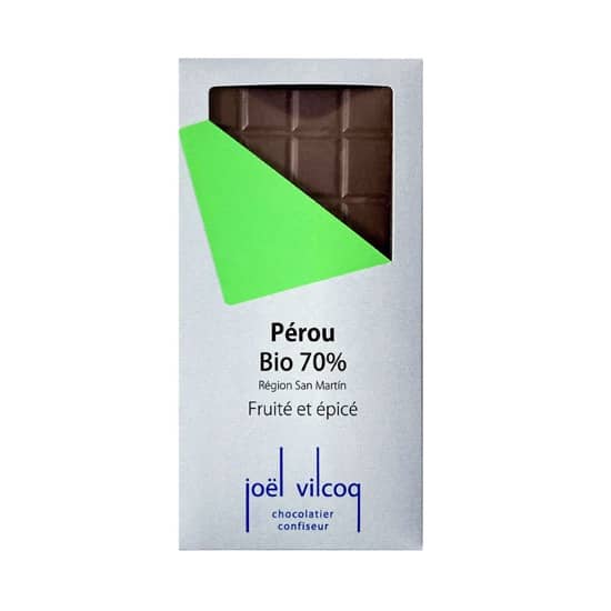 Tablette Noir Bio 70% Grand Cru Pérou